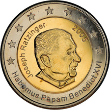 Vatican, Euro, Type 2, 2005, unofficial private coin, MS(65-70), Bi-Metallic