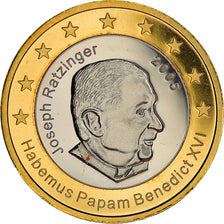 Vaticano, 2 Euro, Type 2, 2005, unofficial private coin, MS(65-70), Bimetálico