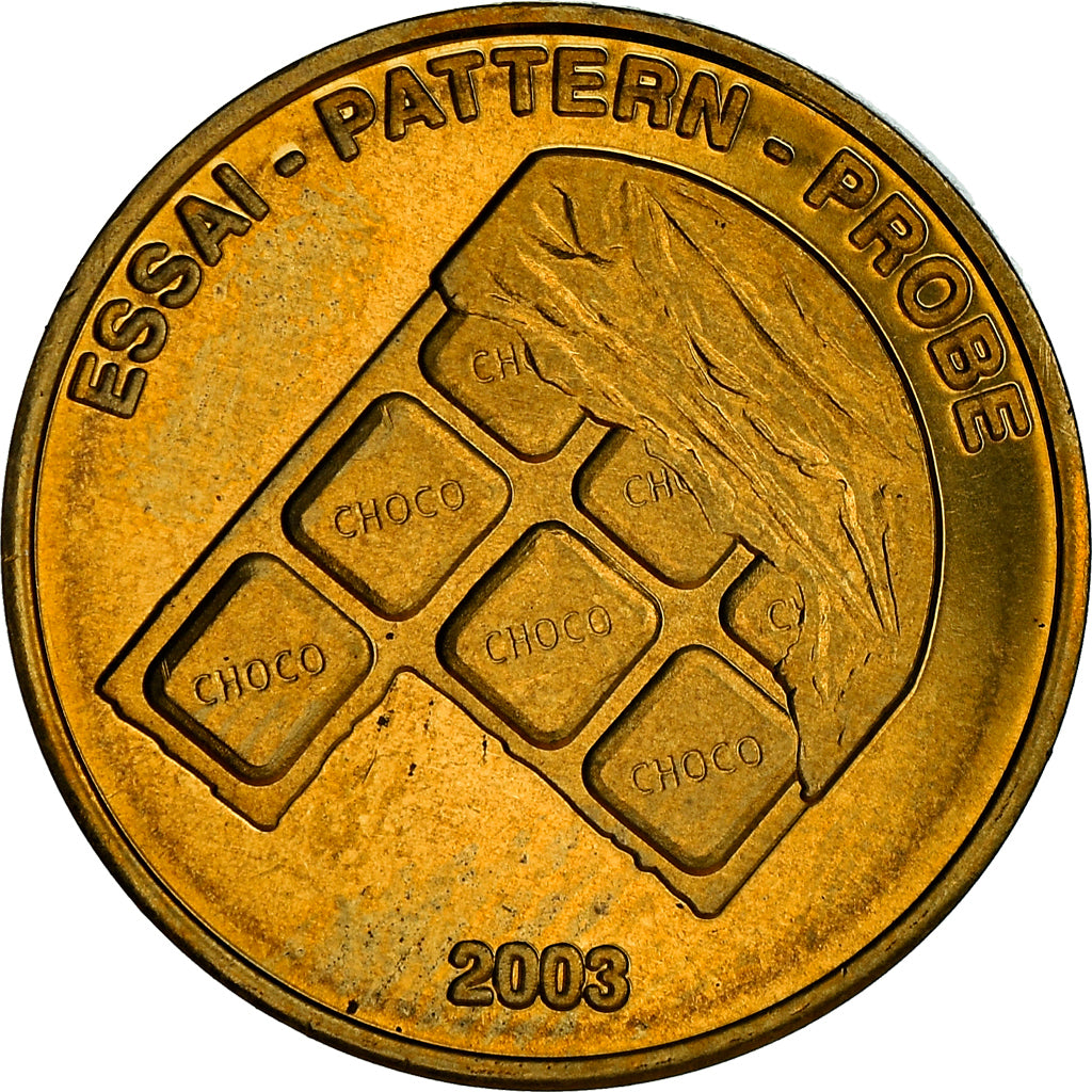 Suiza, Fantasy euro patterns, 10 Euro Cent, 2003, FDC, Latón