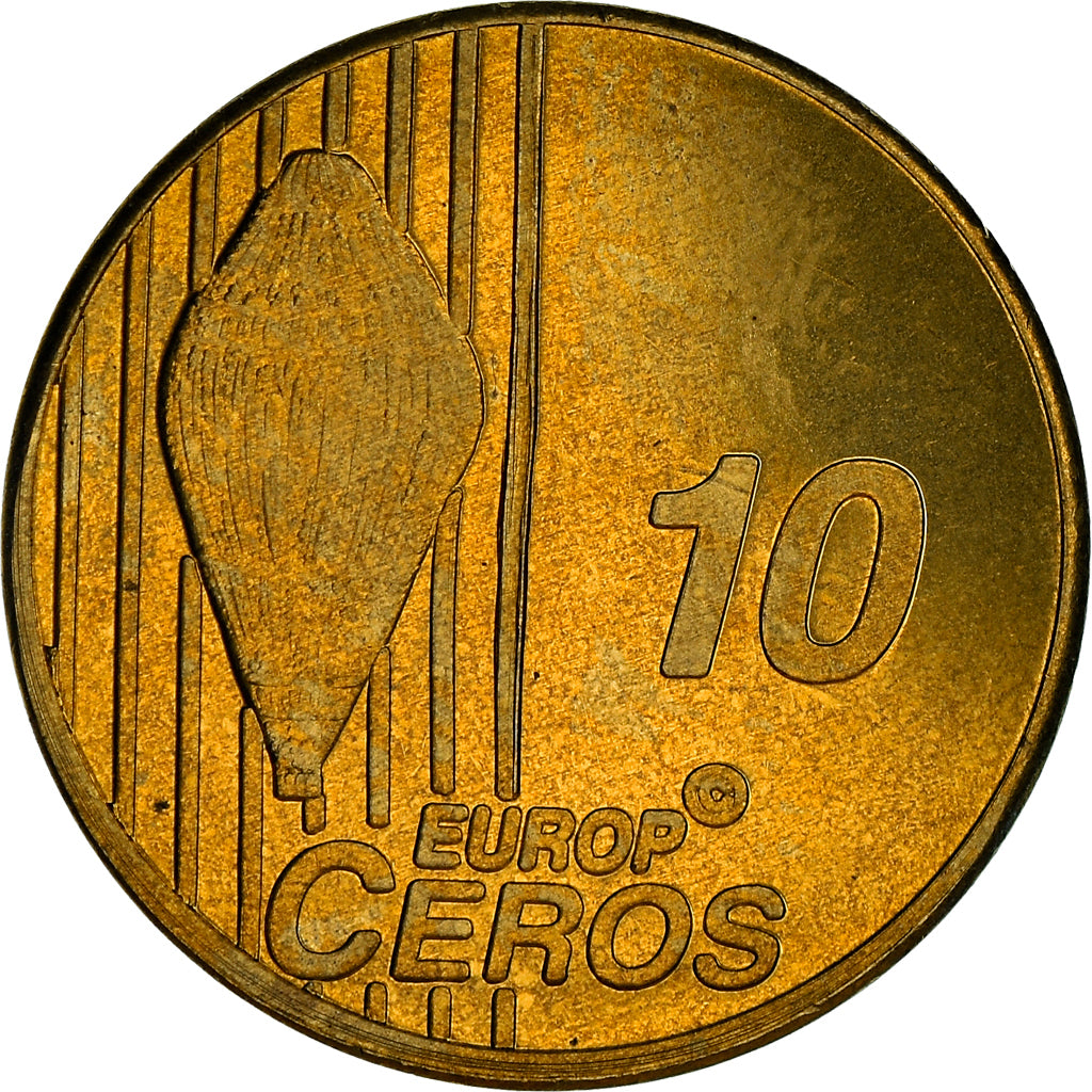 Suiza, Fantasy euro patterns, 10 Euro Cent, 2003, FDC, Latón