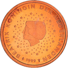Países Baixos, 2 Euro Cent, 1999, BE, MS(63), Aço Cromado a Cobre, KM:New