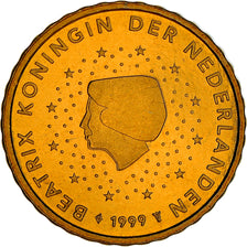 Netherlands, 10 Euro Cent, 1999, BE, MS(63), Brass, KM:New
