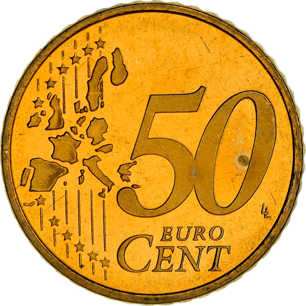 Países Baixos, 50 Euro Cent, 1999, Utrecht, BE, MS(63), Latão, KM:239