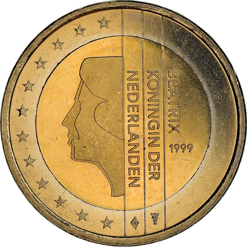 Paesi Bassi, 2 Euro, 1999, BE, SPL, Bi-metallico, KM:New