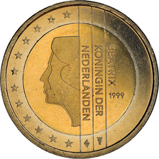 Países Bajos, 2 Euro, 1999, BE, SC, Bimetálico, KM:New