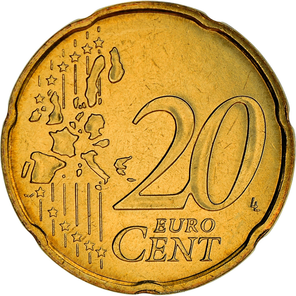 France, 20 Euro Cent, 2006, Paris, BU, MS(65-70), Brass, Gadoury:5., KM:1286