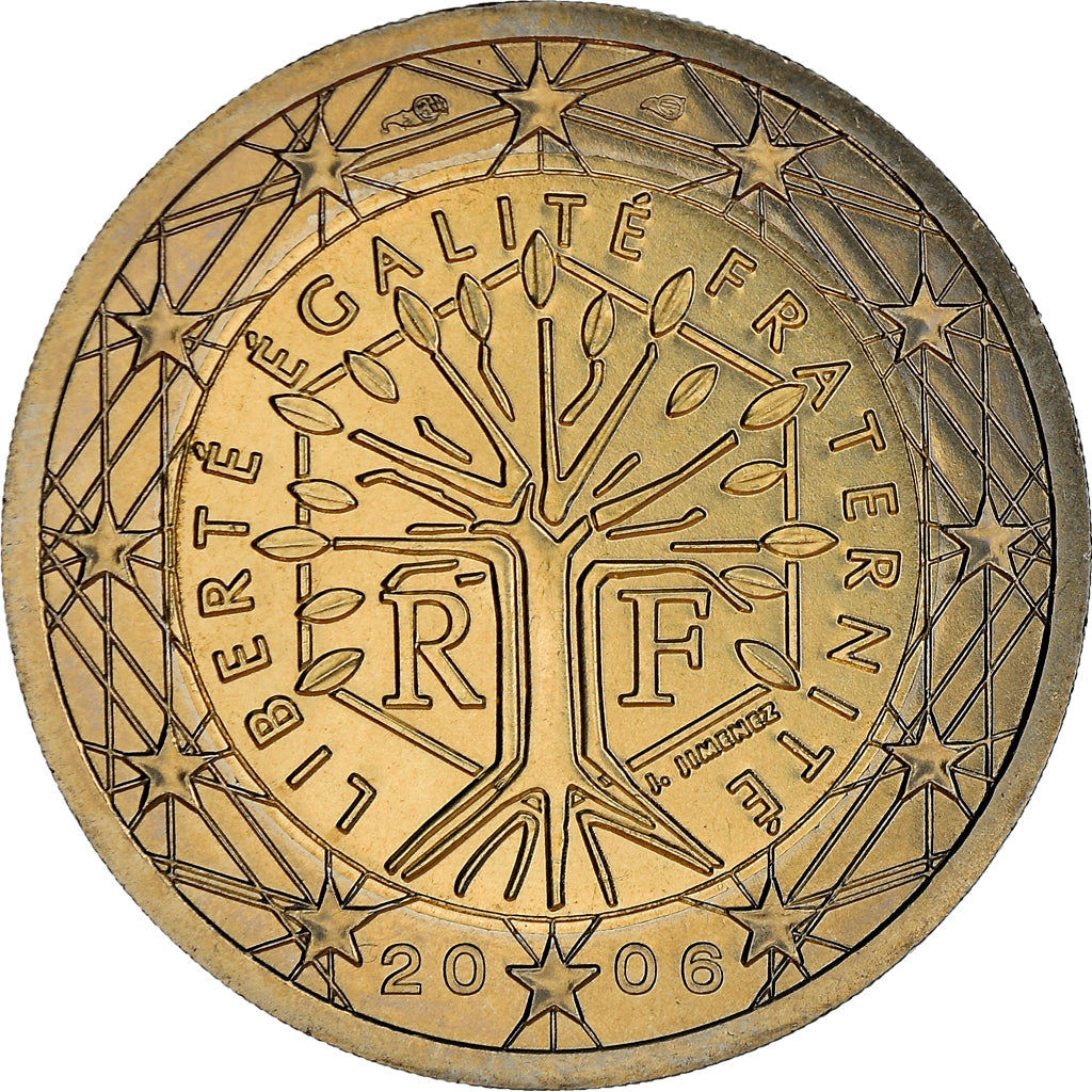 Francia, 2 Euro, 2006, Paris, BU, FDC, Bimetálico, Gadoury:8., KM:1289