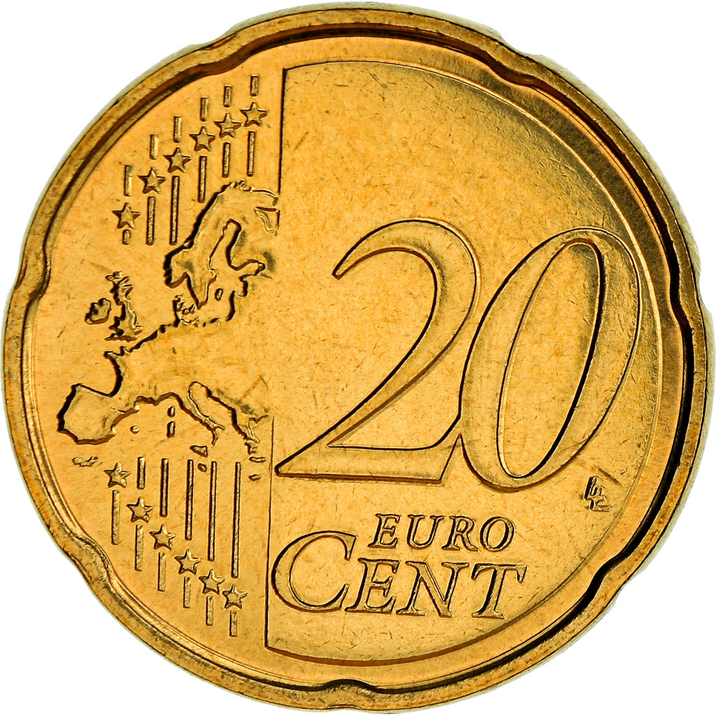 France, 20 Euro Cent, 2007, Paris, BU, MS(65-70), Brass, Gadoury:5., KM:1411