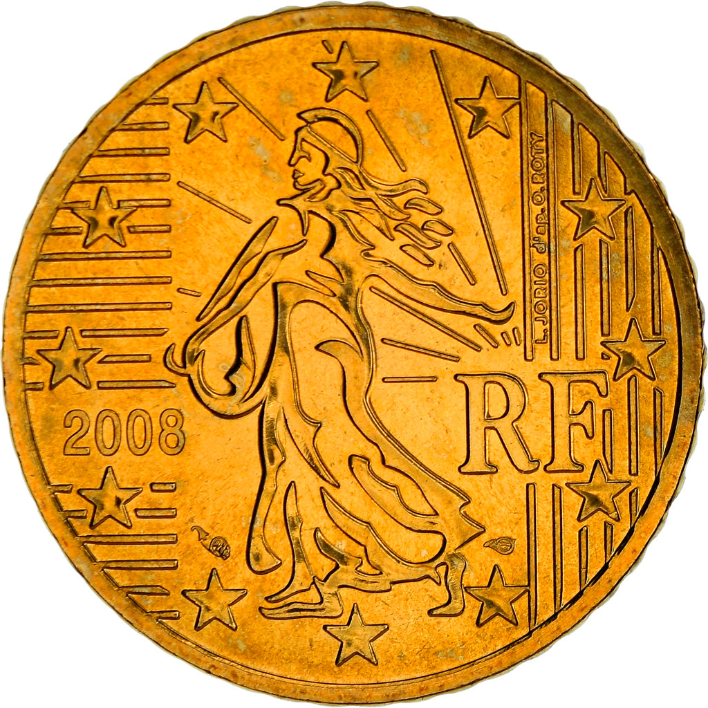 France, 50 Euro Cent, 2008, Paris, BU, MS(65-70), Brass, Gadoury:6a., KM:1412