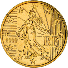 France, 50 Euro Cent, 2009, Paris, BU, MS(65-70), Brass, Gadoury:6a., KM:1412