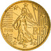 France, 50 Euro Cent, 2009, Paris, BU, MS(65-70), Brass, Gadoury:6a., KM:1412
