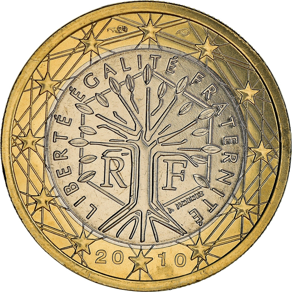 Frankrijk, Euro, 2010, Paris, BU, FDC, Bi-Metallic, Gadoury:7, KM:1413
