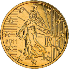 France, 50 Euro Cent, 2011, Paris, BU, MS(65-70), Brass, Gadoury:6a., KM:1412