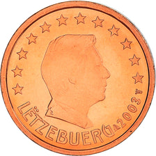Luxembourg, 2 Euro Cent, 2003, Utrecht, BU, MS(65-70), Copper Plated Steel