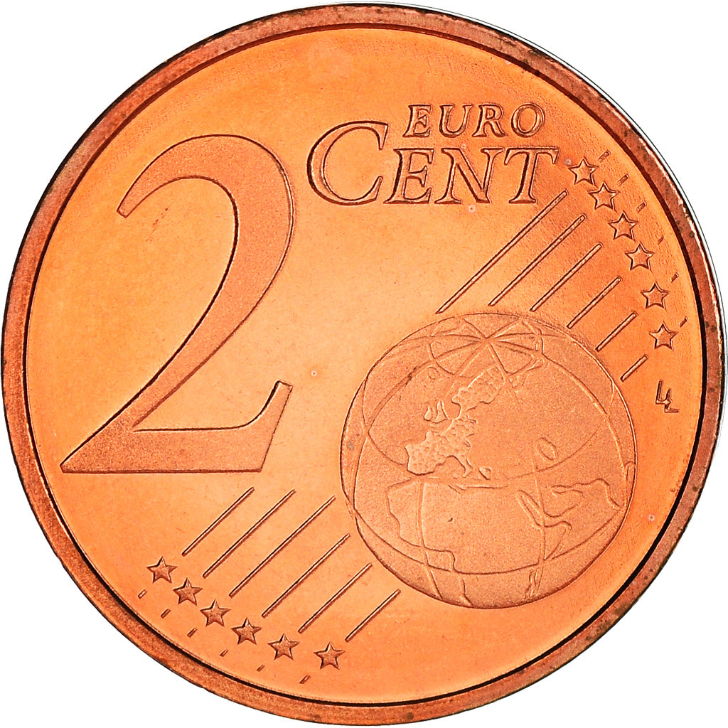Luxembourg, 2 Euro Cent, 2003, Utrecht, BU, MS(65-70), Copper Plated Steel