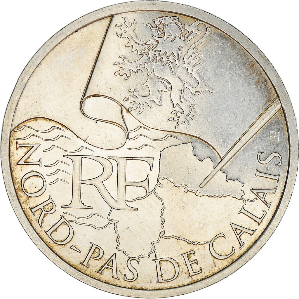 France, 10 Euro, Nord-Pas-de-Calais, 2010, Paris, SUP+, Argent, Gadoury:EU399