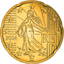 France, 20 Euro Cent, 2004, Paris, BU, MS(65-70), Brass, Gadoury:5., KM:1286