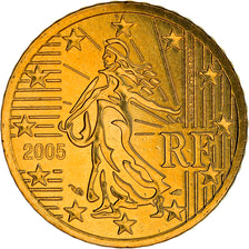 France, 50 Euro Cent, 2005, Paris, BU, MS(65-70), Brass, Gadoury:5., KM:1287