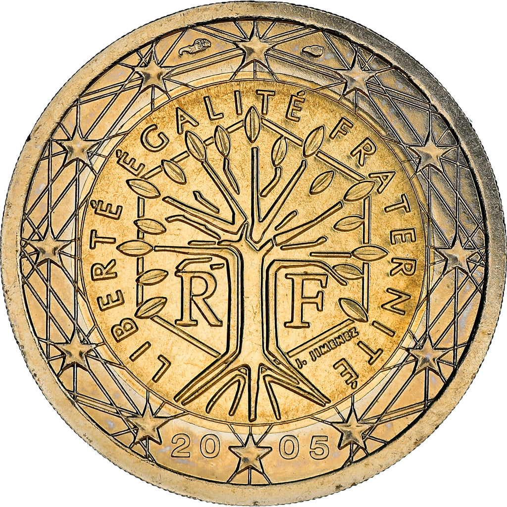 France, 2 Euro, 2005, BU, MS(65-70), Bi-Metallic, Gadoury:8., KM:1289