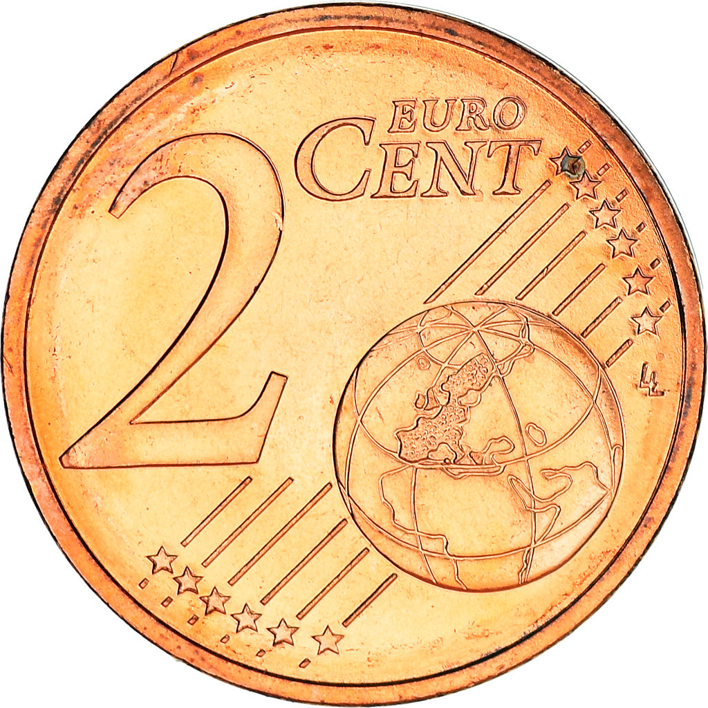 France, 2 Euro Cent, 2002, Paris, BU, FDC, Copper Plated Steel, Gadoury:2