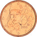 Francja, Euro Cent, 2003, Paris, BU, MS(65-70), Miedź platerowana stalą