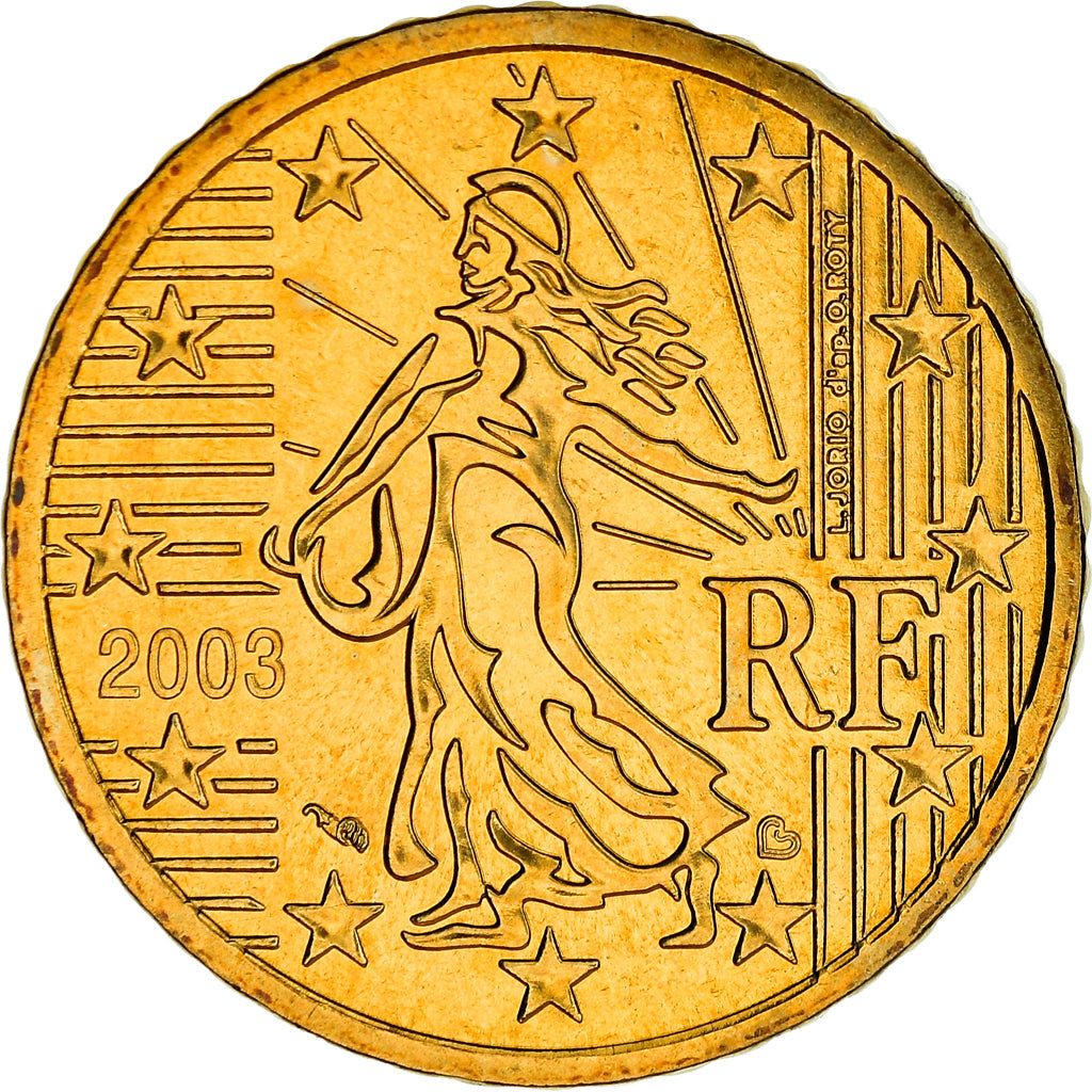Francia, 50 Euro Cent, 2003, Paris, BU, FDC, Ottone, KM:1287