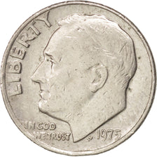 UNITED STATES, Roosevelt Dime, Dime, 1975, U.S. Mint, KM #195a, EF(40-45),...