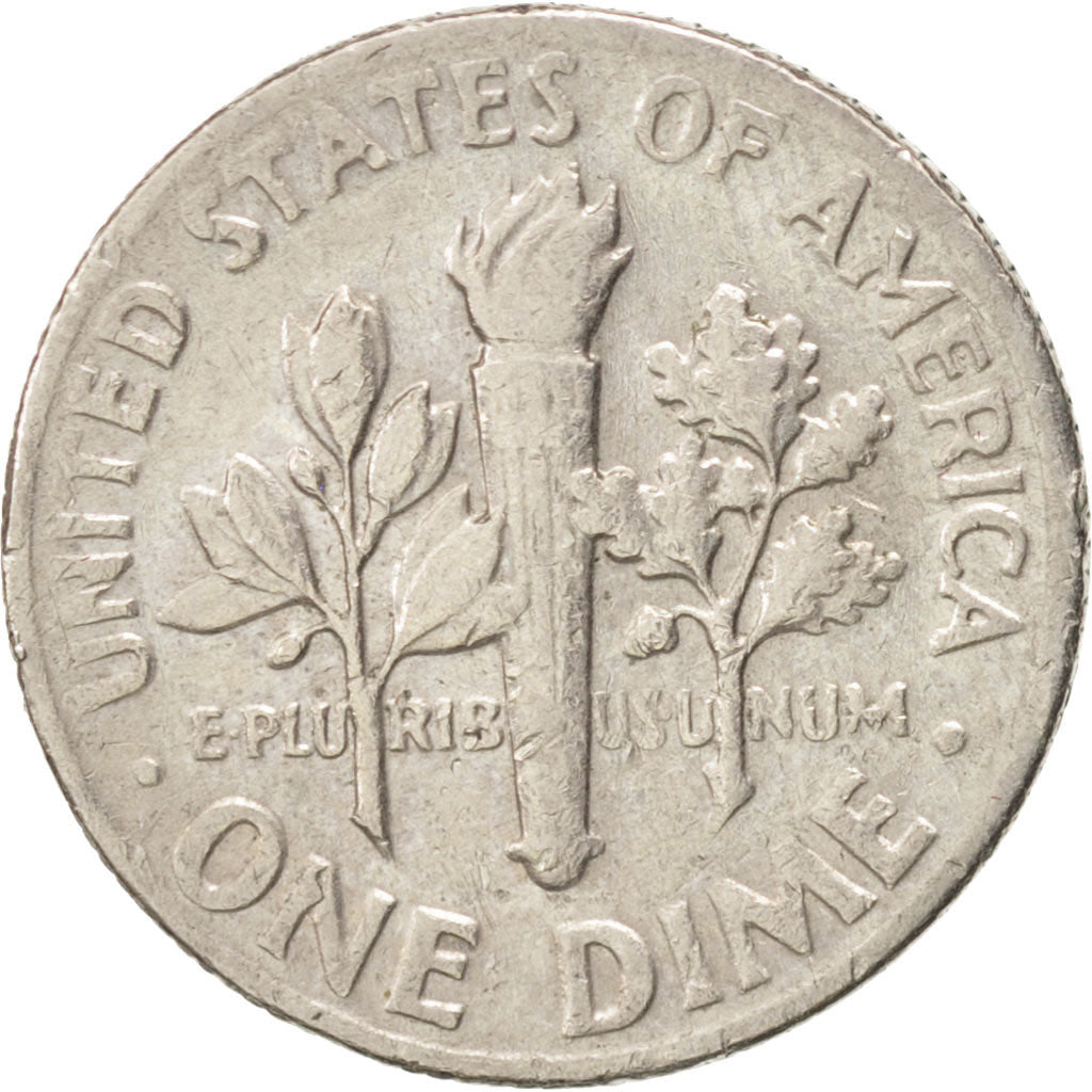 UNITED STATES, Roosevelt Dime, Dime, 1975, U.S. Mint, KM #195a, EF(40-45),...