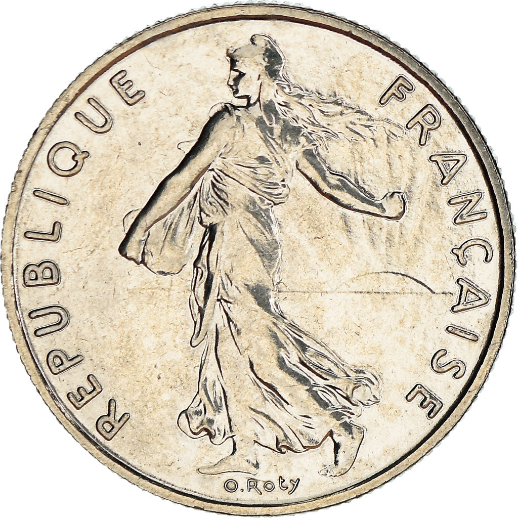 Munten, Frankrijk, Semeuse, 1/2 Franc, 1999, Paris, BU, FDC, Nickel, KM:931.1