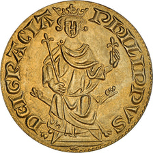 Francia, medalla, Reproduction Petit Royal d'Or de Philippe IV Le Bel, MDP, FDC