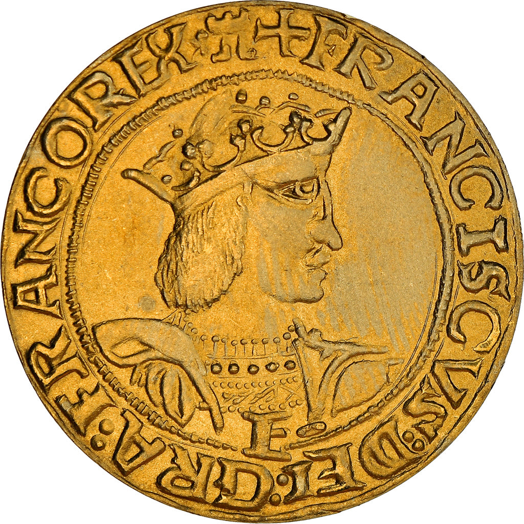France, Medal, Reproduction Teston de François Ier, MDP, MS(65-70)