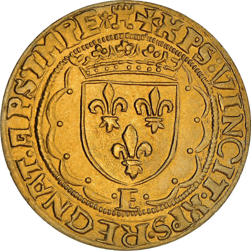France, Medal, Reproduction Teston de François Ier, MDP, MS(65-70)