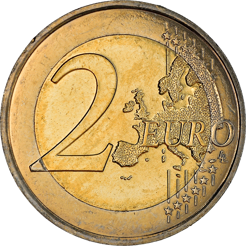 France, 2 Euro, Abbé Pierre, 2012, Paris, MS(64), Bi-Metallic, KM:1894