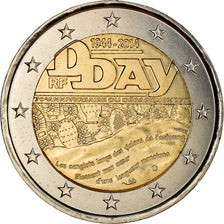 France, 2 Euro, D-Day, 2014, KM 2174, SPL+, Bi-Metallic, Gadoury:18