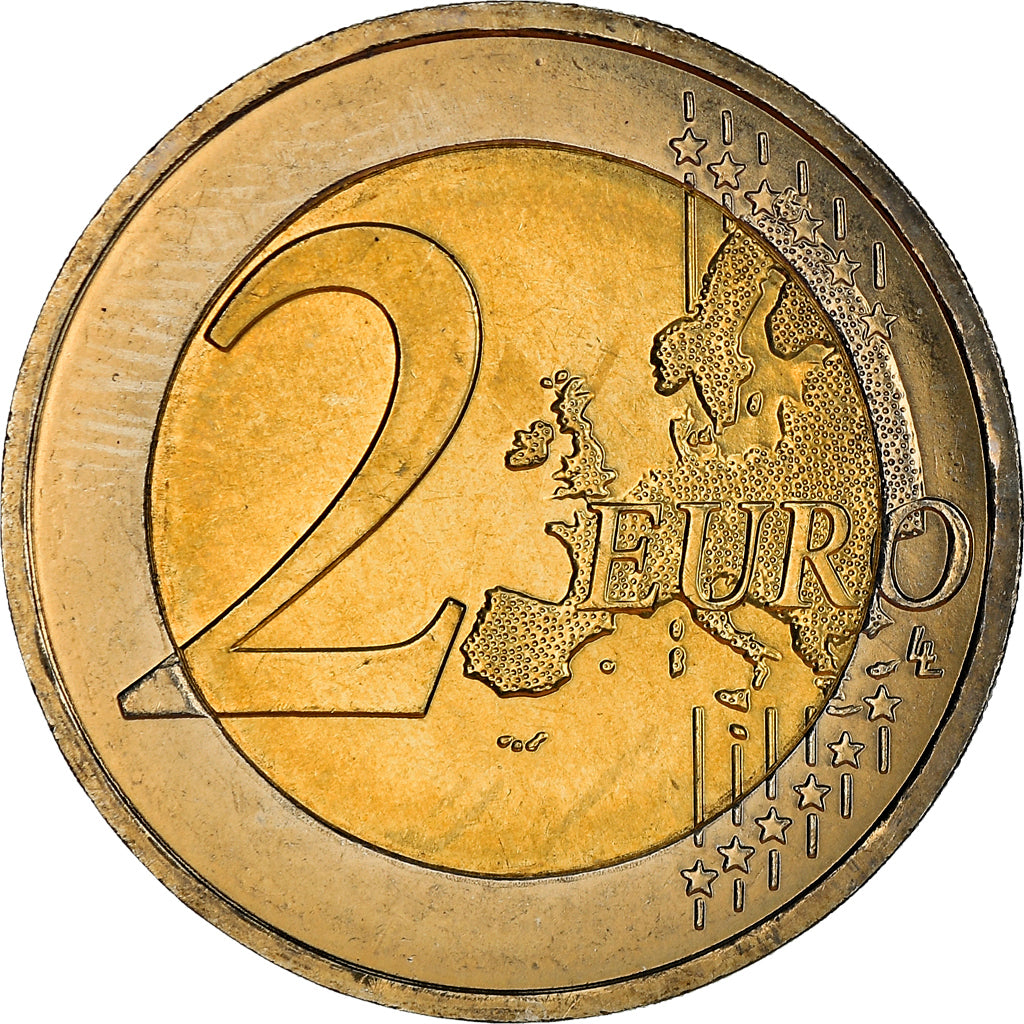 Francia, 2 Euro, 10 ans de l'Euro, 2012, Paris, SPL, Bi-metallico, Gadoury:14.