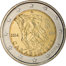 Italy, 2 Euro, Carabinieri, 2014, Rome, MS(63), Bi-Metallic, KM:New