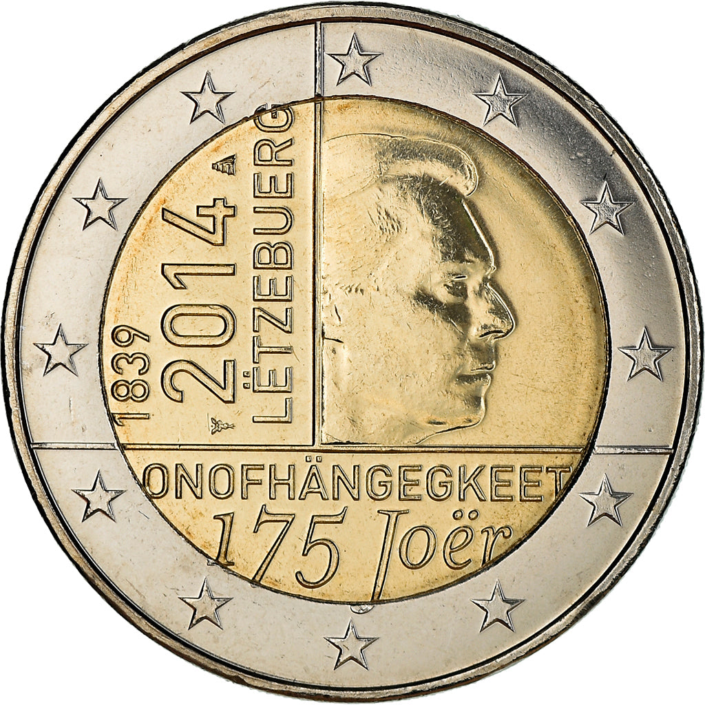 Luxembourg, 2 Euro, 2014, SPL+, Bi-Metallic, KM:New