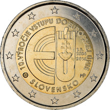 Slovakia, 2 Euro, EU, 2014, Kremnica, MS(64), Bi-Metallic