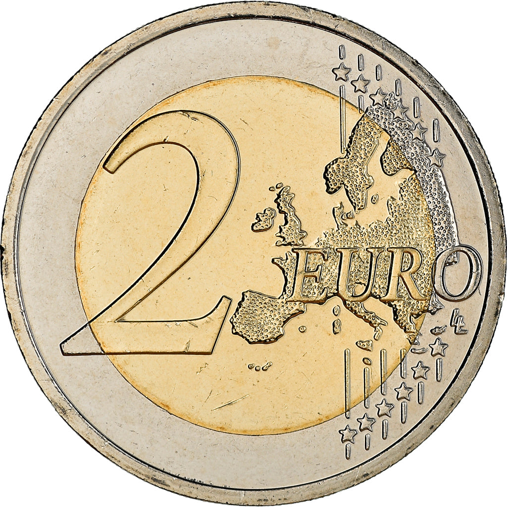Slovakia, 2 Euro, EU, 2014, Kremnica, MS(64), Bi-Metallic