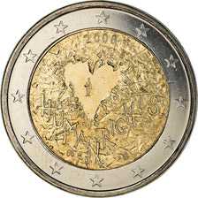 Finlandia, 2 Euro, Human Rights, 2008, Vantaa, SPL+, Bi-metallico, KM:143
