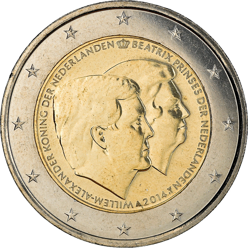 Paesi Bassi, 2 Euro, 2014, SPL+, Bi-metallico, KM:356