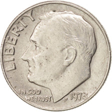 Stati Uniti, Roosevelt Dime, Dime, 1978, U.S. Mint, Philadelphia, BB+, Rame r...