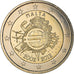 Malta, 2 Euro, 10 ans de l'Euro, 2012, MS(63), Bi-Metallic, KM:139