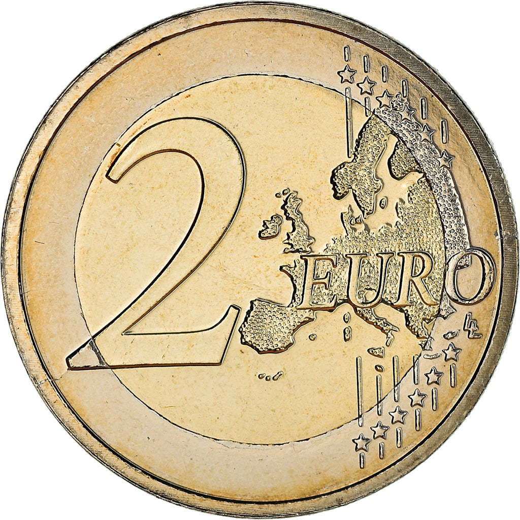 Malta, 2 Euro, 10 ans de l'Euro, 2012, MS(63), Bi-Metallic, KM:139