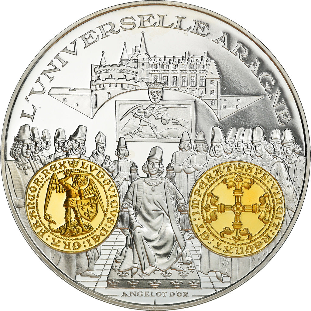 France, Médaille, Histoire Monétaire, Angelot d'Or, FDC, Argent
