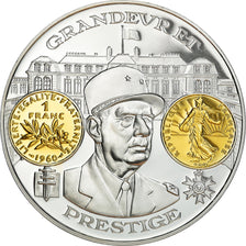 Frankrijk, Medaille, Histoire Monétaire, Grandeur et Prestige, De Gaulle, FDC