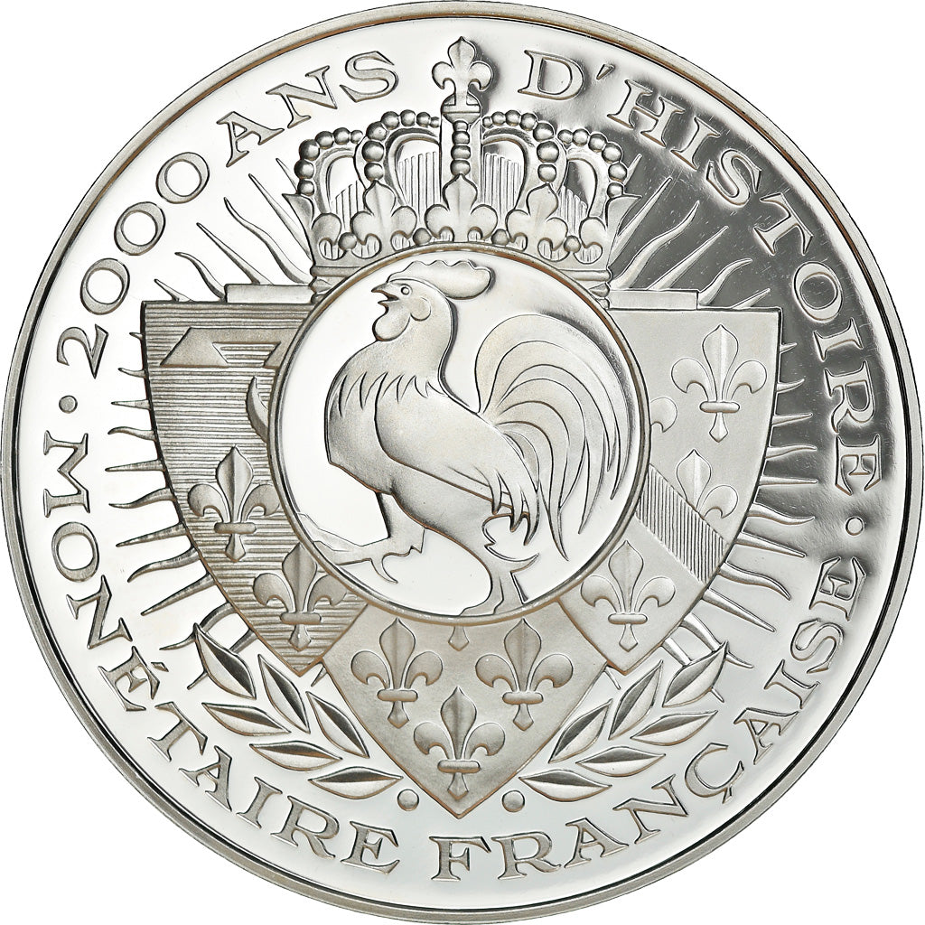 France, Medal, Histoire Monétaire, 5 Francs Union et Force, MS(65-70), Silver