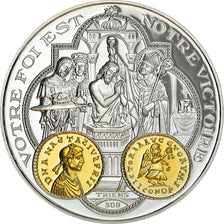 France, Medal, 2000 Ans d'Histoire Monétaire, Triens Mérovingien, MS(65-70)