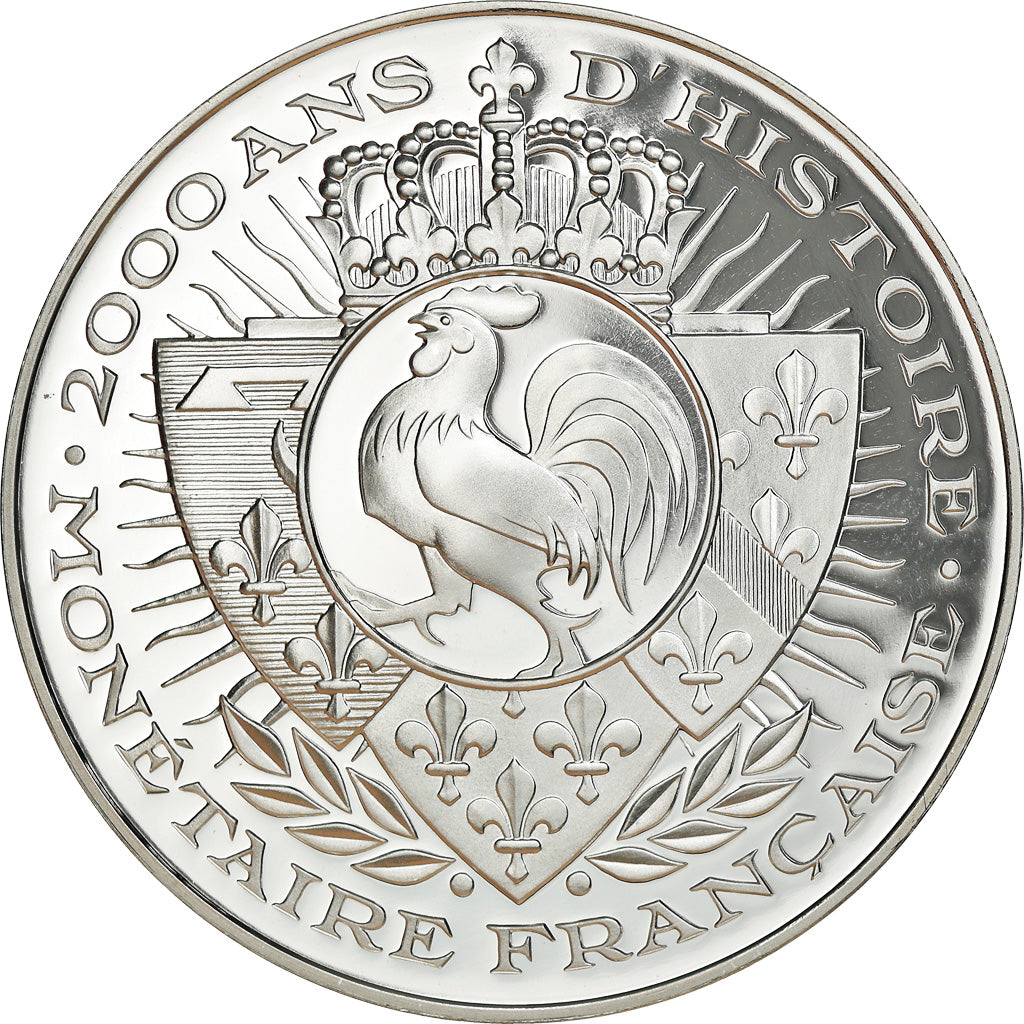 France, Medal, 2000 Ans d'Histoire Monétaire, Triens Mérovingien, MS(65-70)