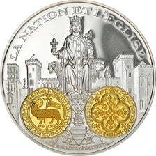 France, Medal, 2000 Ans d'Histoire Monétaire, Agnel d'Or, MS(65-70), Silver